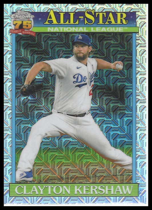 2026 Topps #91ASC-33 Clayton Kershaw Chrome All-Stars Mojo Refractor Series 2
