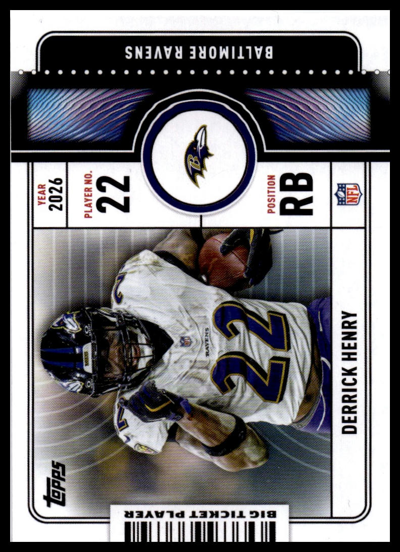 2026 Topps Flagship #BTP-5 Derrick Henry Big Ticket Players