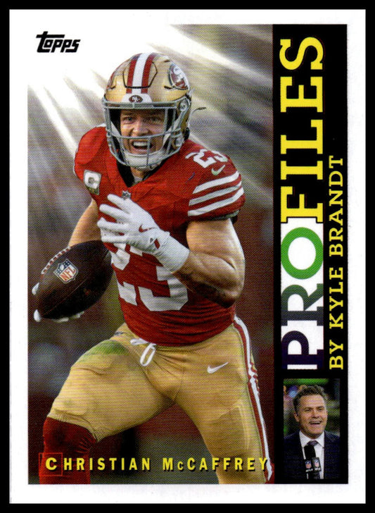 2026 Topps Flagship #TP-5 Christian McCaffrey Topps Profiles