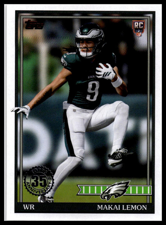 2026 Topps Flagship #91TR-19 Makai Lemon 1991 Topps Football Rookies