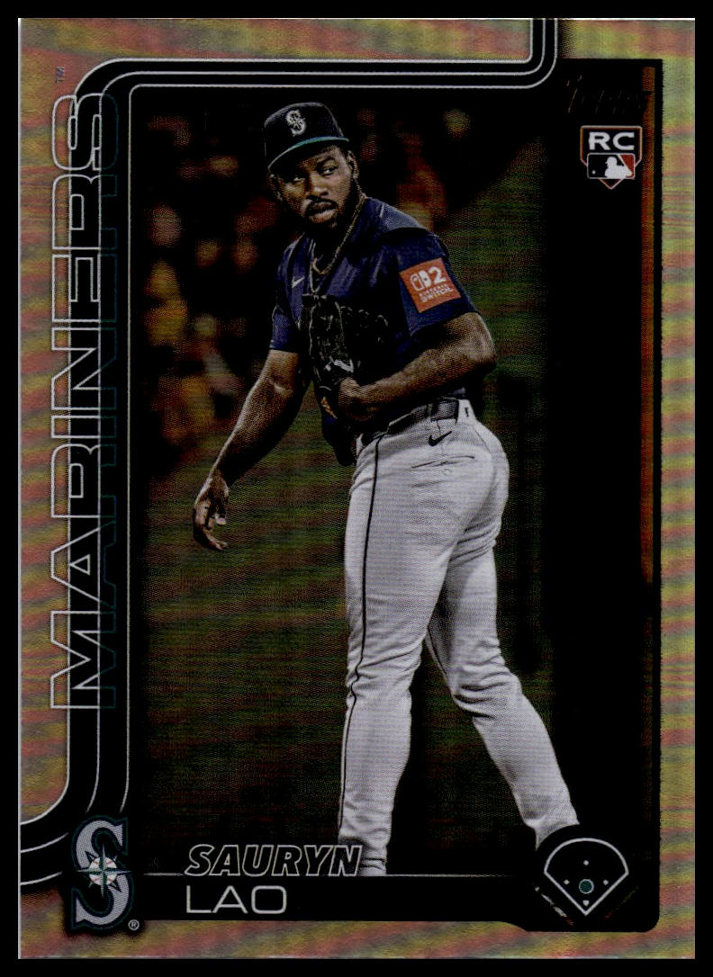 2025 Topps Update #US265 Sauryn Lao Rainbow Foil