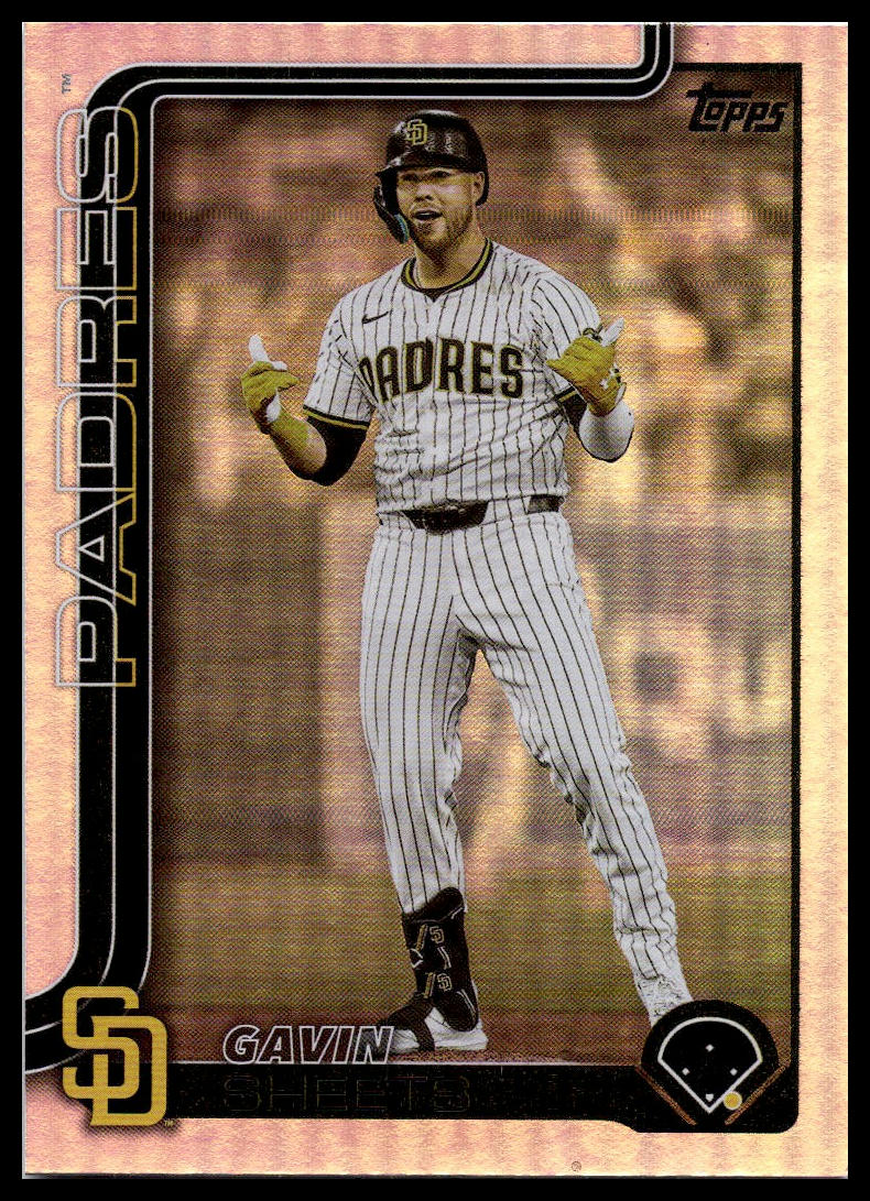2025 Topps Update #US225 Gavin Sheets Rainbow Foil