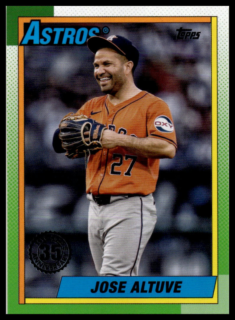 2025 Topps #T90-9 Jose Altuve 1990 Topps Baseball 35th Anniversary (Series One)