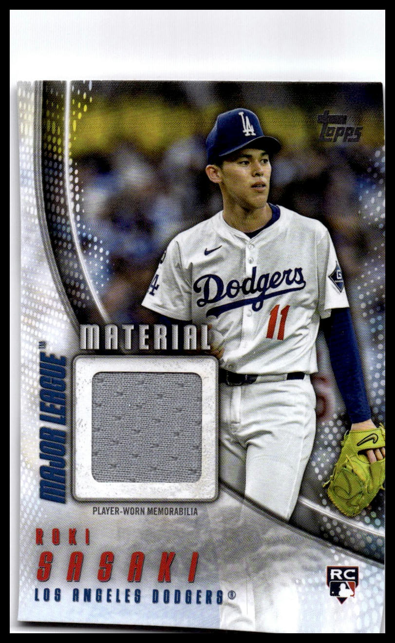 2025 Topps Update #MMU-RS Roki Sasaki Major League Materials