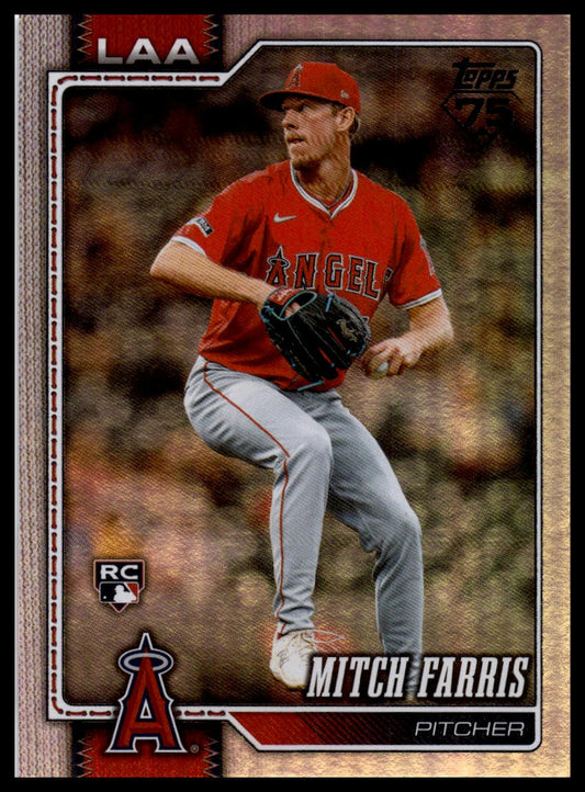 2026 Topps #609 Mitch Farris Rainbow Foil