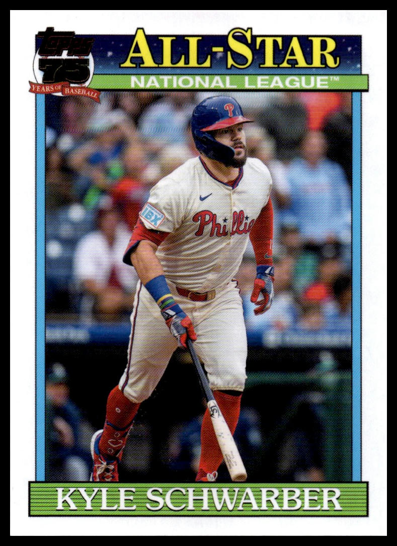 2026 Topps #91AS-3 Kyle Schwarber 1991 Topps Baseball 35th Anniversary All-Stars
