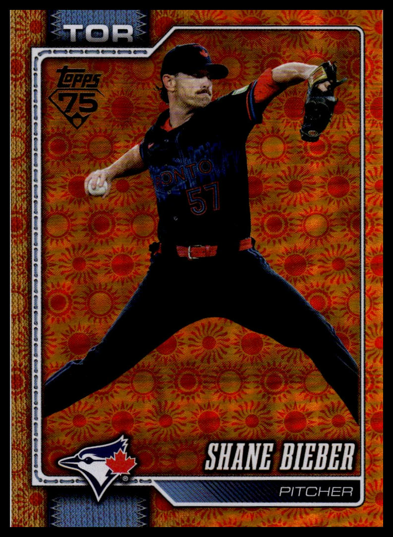 2026 Topps #422 Shane Bieber Holiday