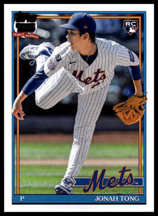 2026 Topps #91B2-14 Jonah Tong 1991 Topps Baseball 35th Anniversary (Series Two)