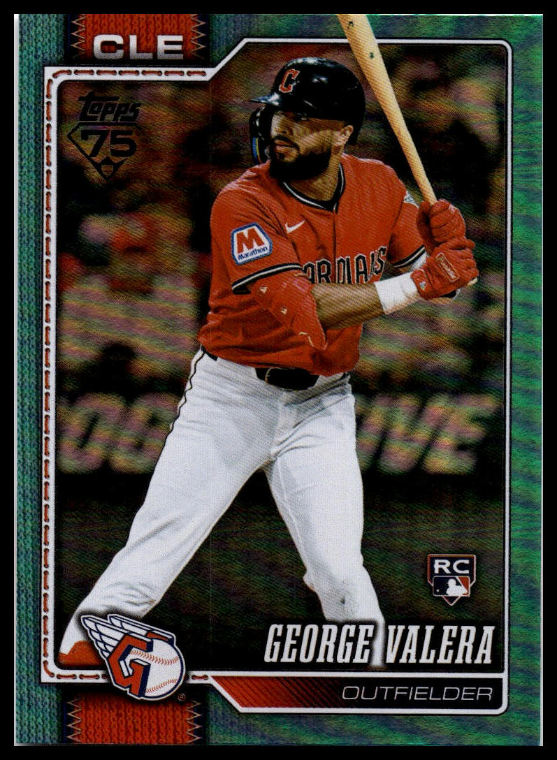 2026 Topps #603 George Valera Aqua Holo Foil