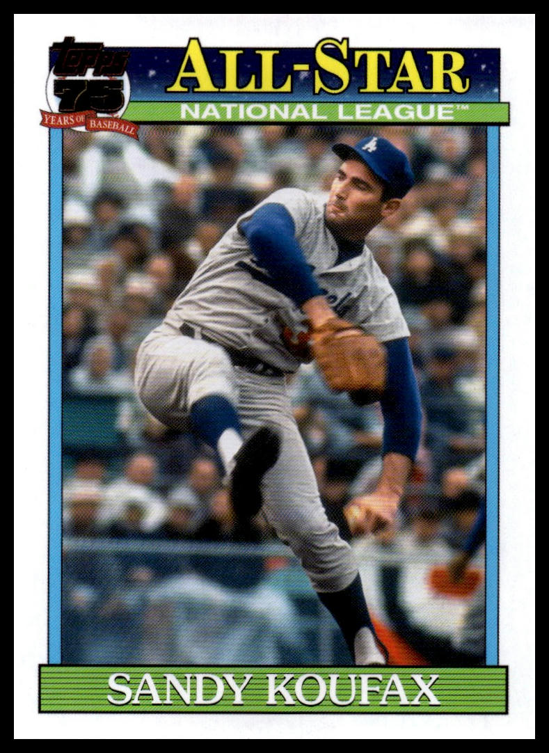 2026 Topps #91AS-40 Sandy Koufax 1991 Topps Baseball 35th Anniversary All-Stars