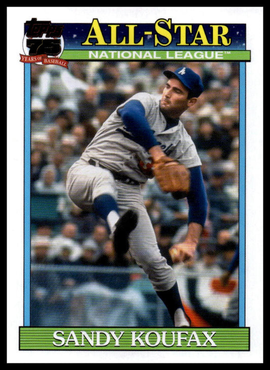 2026 Topps #91AS-40 Sandy Koufax 1991 Topps Baseball 35th Anniversary All-Stars