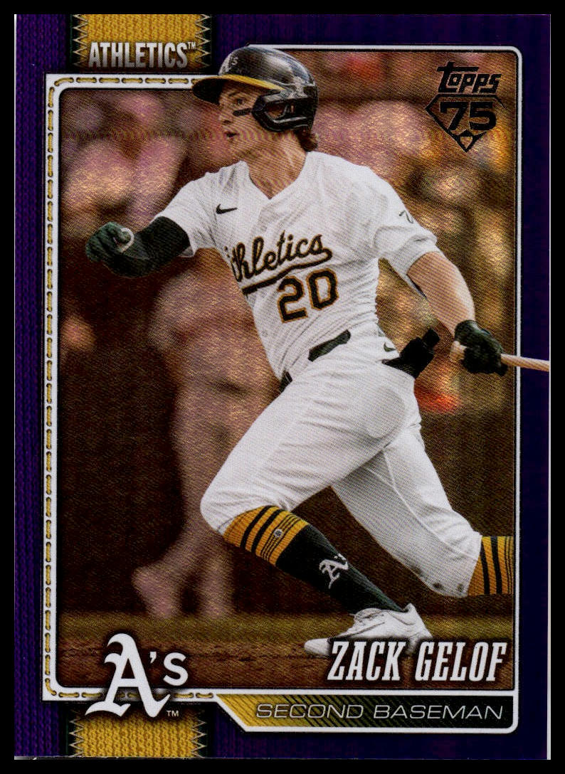 2026 Topps #424 Zack Gelof Purple Holo Foil #/250