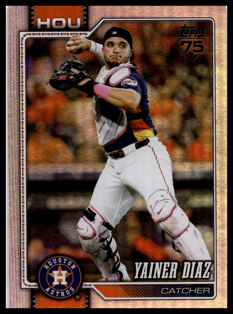 2026 Topps #672 Yainer Diaz Rainbow Foil