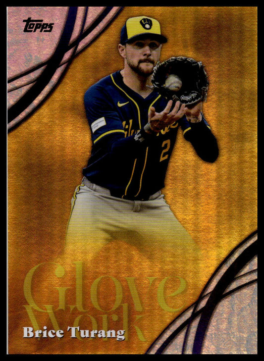 2026 Topps #GW-58 Brice Turang Glove Work