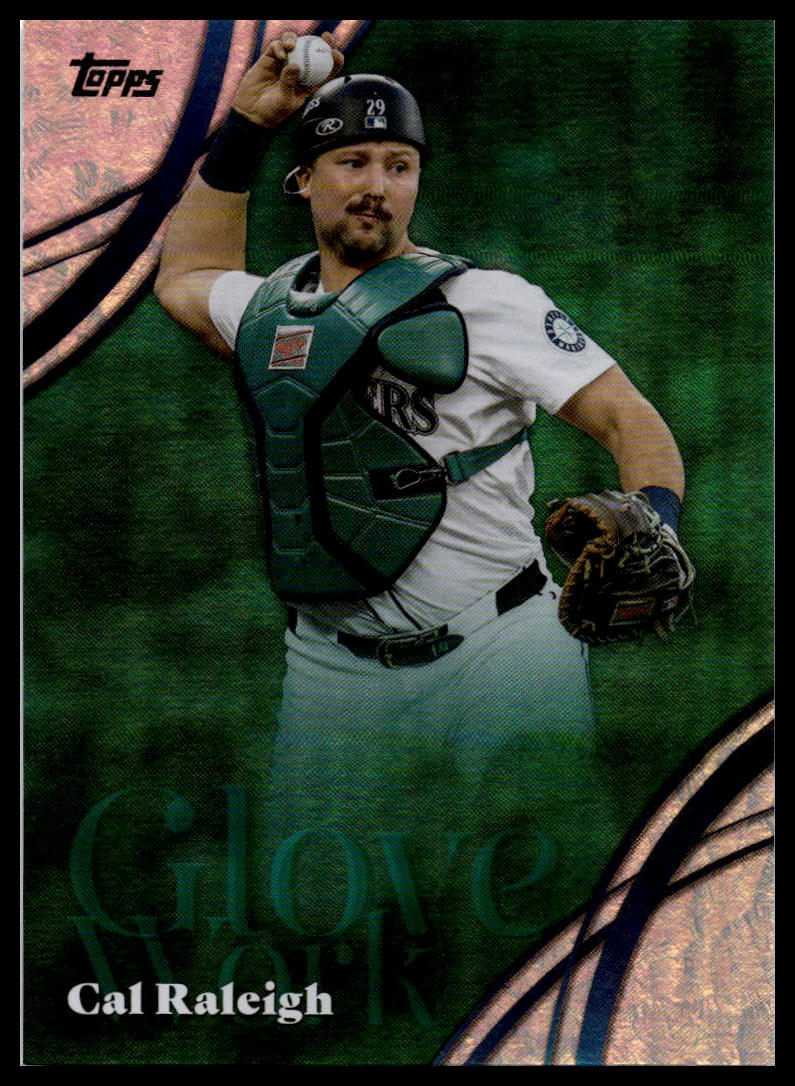2026 Topps #GW-37 Cal Raleigh Glove Work