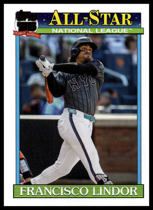 2026 Topps #91AS-9 Francisco Lindor 1991 All-Stars