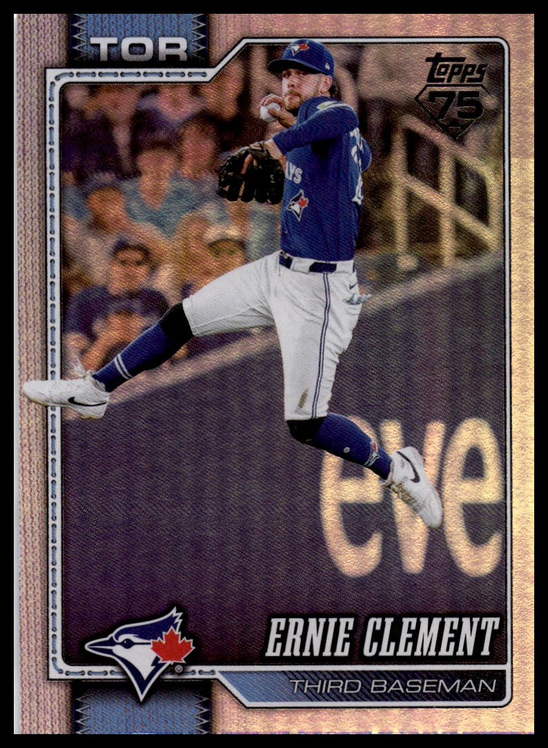 2026 Topps #505 Ernie Clement Rainbow Foil