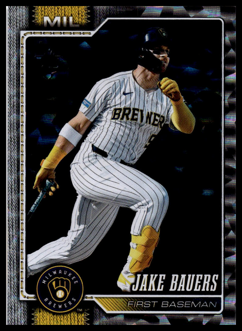 2026 Topps #604 Jake Bauers Silver Crackle Foil
