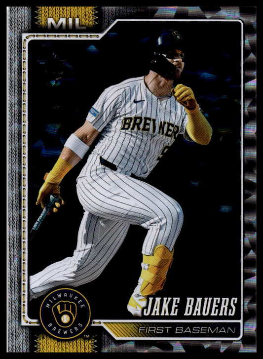 2026 Topps #604 Jake Bauers Silver Crackle Foil