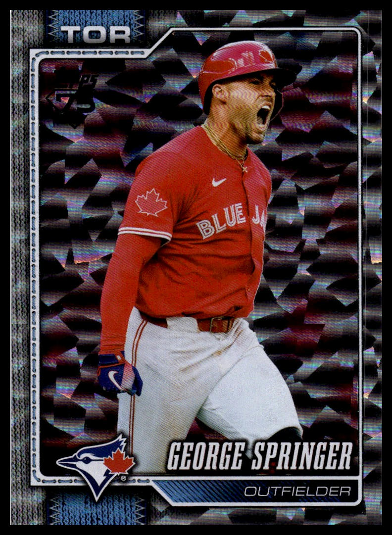 2026 Topps #455 George Springer Silver Crackle Foil