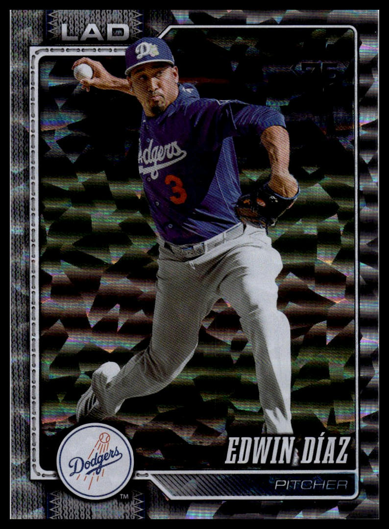 2026 Topps #506 Edwin Díaz Silver Crackle Foil