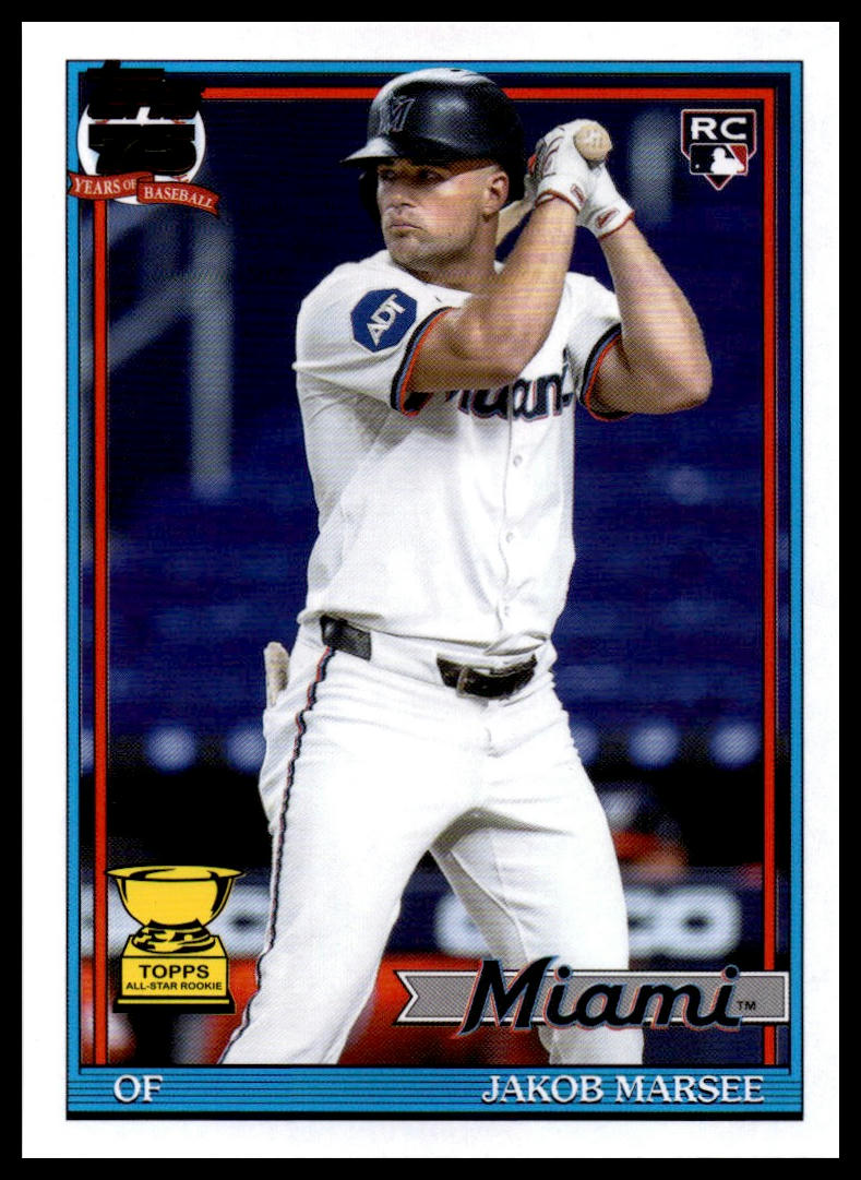 2026 Topps #91B2-45 Jakob Marsee 1991 (Series Two)