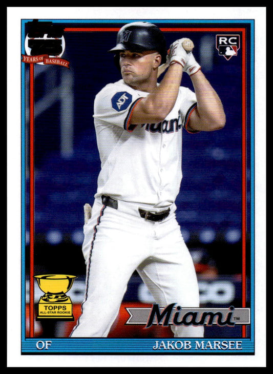 2026 Topps #91B2-45 Jakob Marsee 1991 (Series Two)