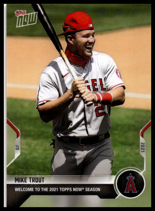 2021 Topps Now #WLCM Mike Trout