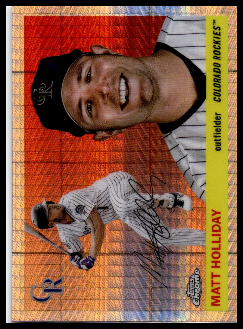 2025 Topps Chrome Platinum #472 Matt Holliday Prism Refractors
