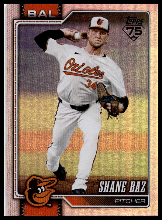 2026 Topps #475 Shane Baz Rainbow Foil