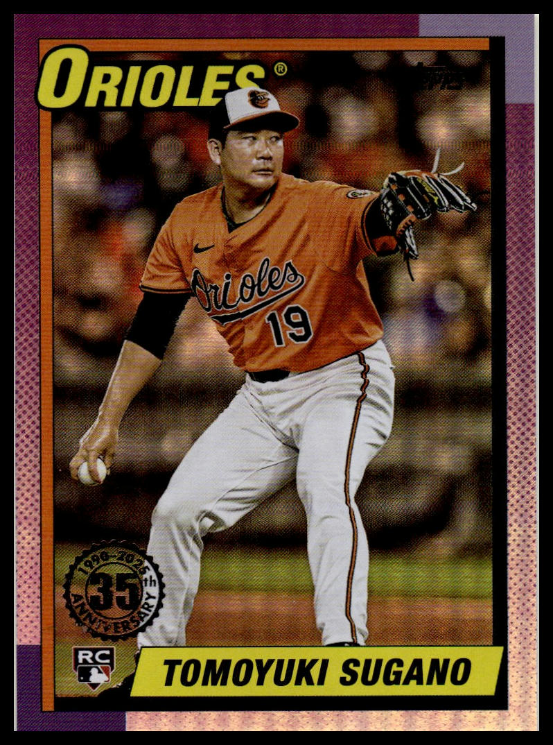2025 Topps Update #U90-18 Tomoyuki Sugano 1990 Topps Baseball 35th Anniversary