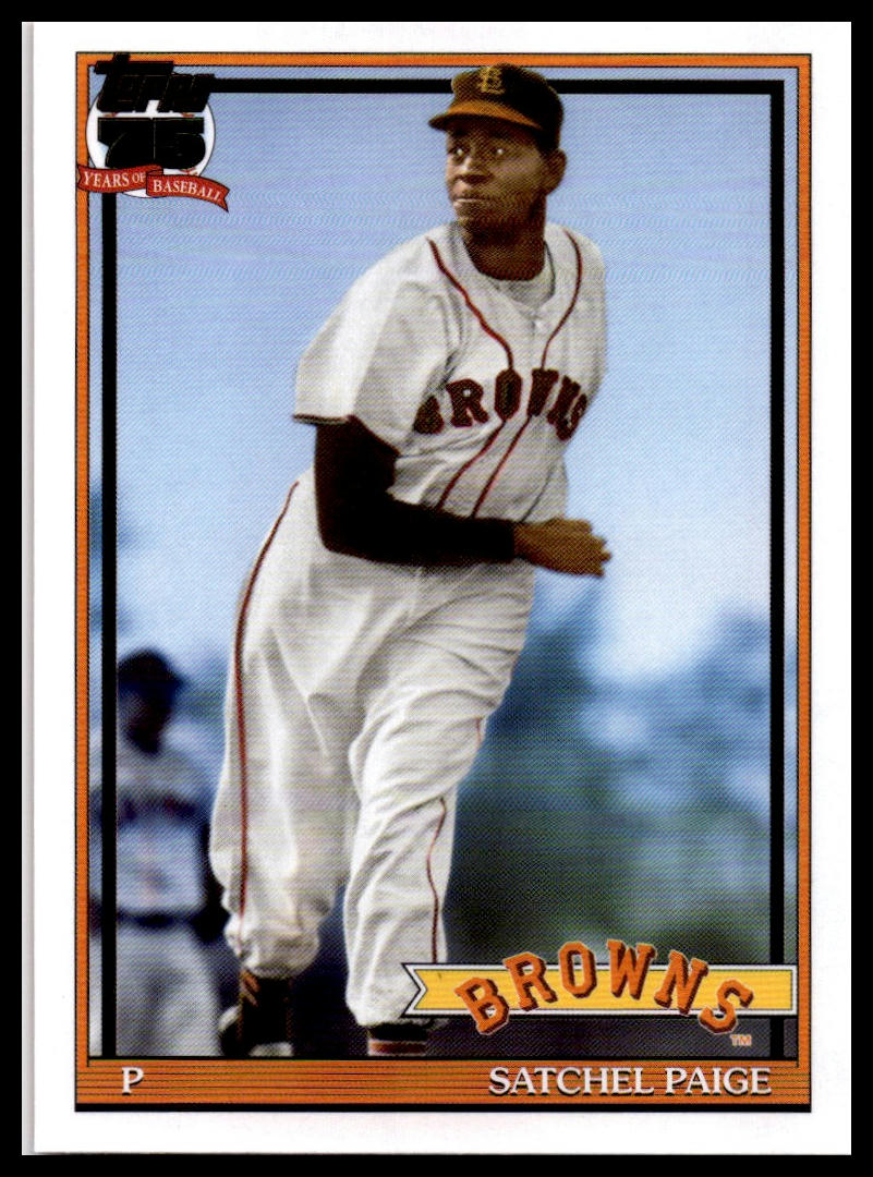 2026 Topps #91B2-6 Satchel Paige 1991 (Series Two)