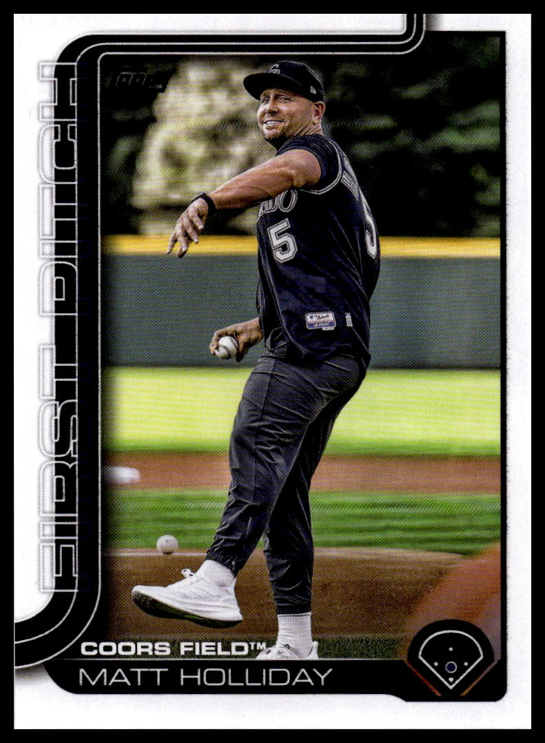 2025 Topps Update #FPU-9 Matt Holliday First Pitch