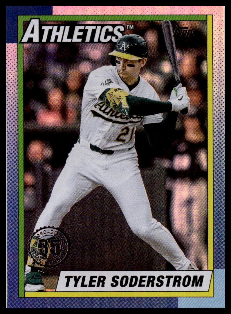 2025 Topps Update #U90-2 Tyler Soderstrom Rainbow foil