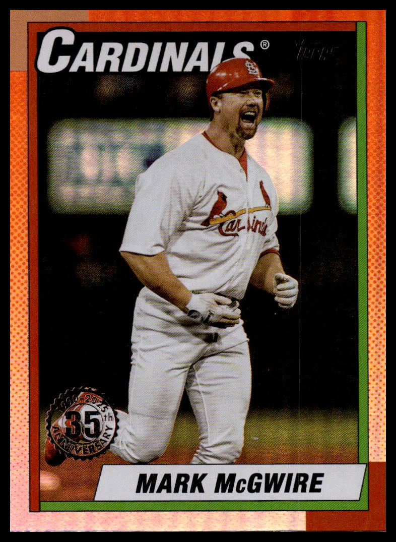 2025 Topps Update #U90-19 Mark McGwire 1990 Topps Baseball 35th Anniversary
