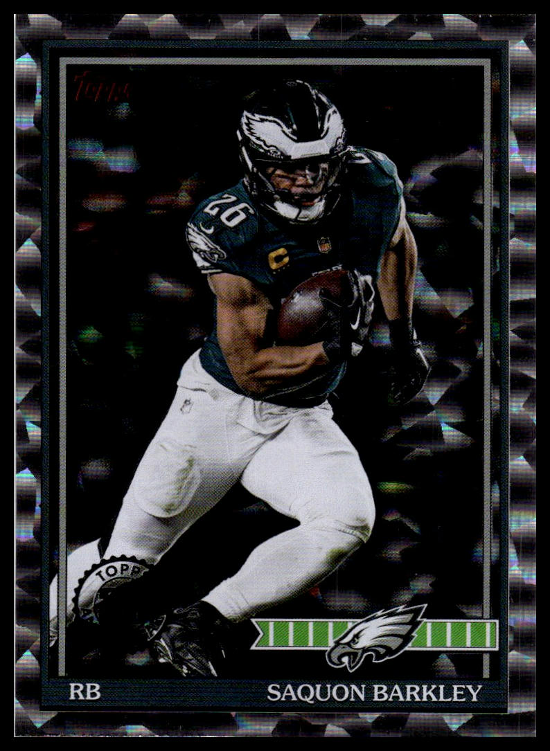 2026 Topps Flagship #91TF-19 Saquon Barkley 1991 Topps Football Crackle