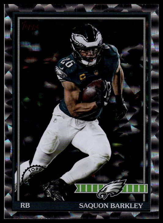 2026 Topps Flagship #91TF-19 Saquon Barkley 1991 Topps Football Crackle
