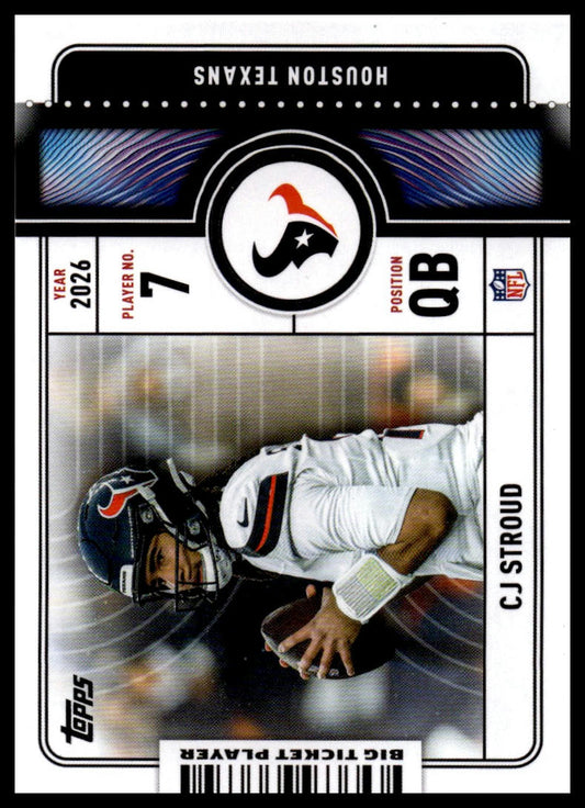 2026 Topps Flagship #BTP-15 CJ Stroud Big Ticket Players