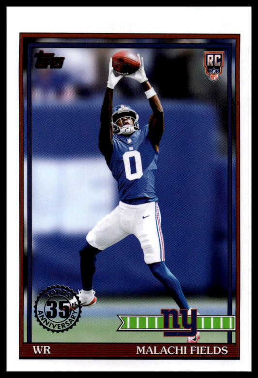 2026 Topps Flagship #91TR-30 Malachi Fields 1991 Topps Football Rookies