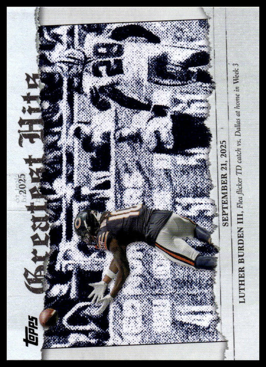 2026 Topps Flagship #25GH-LB Luther Burden III 2025 Greatest Hits