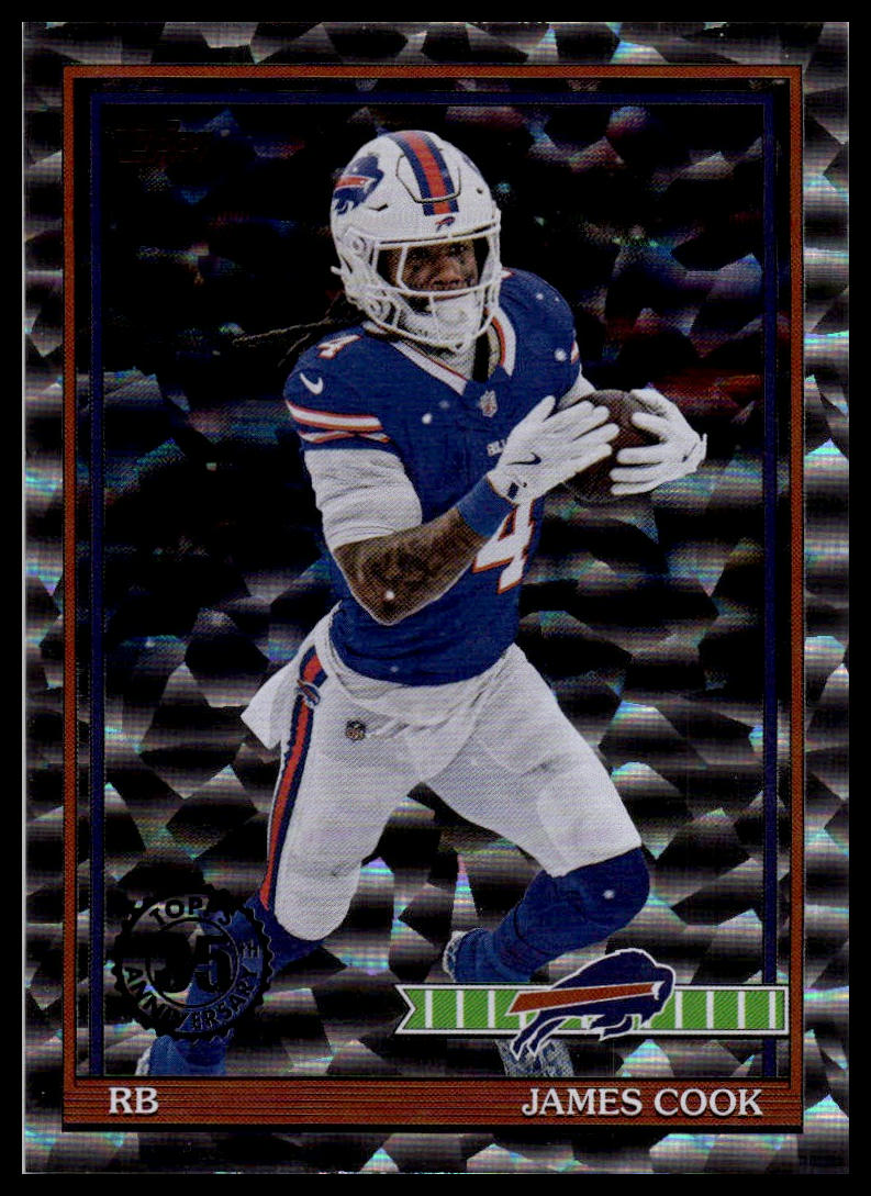 2026 Topps Flagship #91TF-12 James Cook 1991 Topps Football Crackle